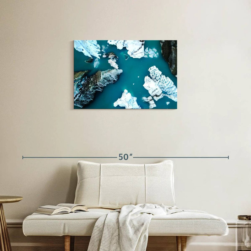Glaciers du lac Alvord Jokulsarlon, H 20 po x l 30 po