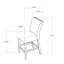 2 tabourets de bar ARIYA DARK GREY
