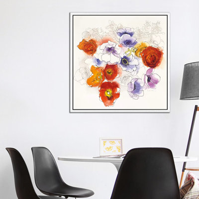 Spring Fleurs 1 Piece Wall Art on Canvas
