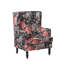 Richburg Upholstered Wingback Chair with Footstool-1780129206