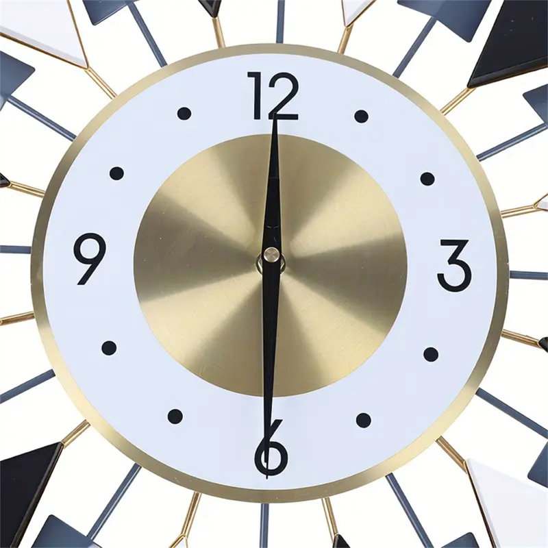 Grande horloge murale en métal Karns, 24 po x 24 po