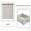 Commode moderne à 6 tiroirs, commode à tiroirs et rangement à vêtements pour le salon