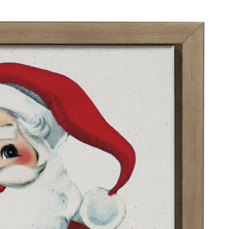 «Santa Claus» par Corinna Buchholz of Piddix, reproduction d'art sur toile encadrée