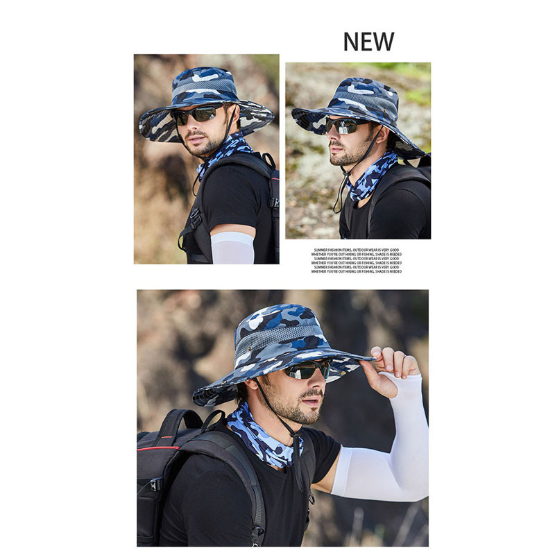 1 pièce chapeau de pêcheur à large bord pour homme