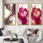 «Celebration In Raspberry Blush», 3 pièces sur toile-2139517608-2139517609