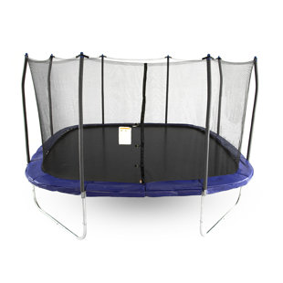 Trampoline carré 14 'avec enceinte sécuritaire