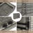 Outdoor Grill Cart PE Wicker Bar Cart and Cabinet with Storage-111633349