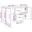 Buffet console avec rangement pour bois d'ingénierie-758698841