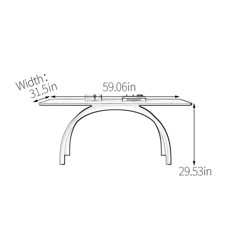Lafrancine, 29.53"H x 59.06"L x 31.5"W