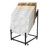 Display Stand Tile Display Rack Standing Slotted Flooring Display Shelf For Building Material Samples With Wheels