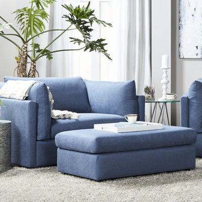 Fauteuil contemporain bleu marine