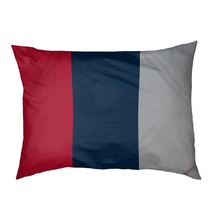 Lit à chat à rayures de football cincinnati, L 28 po x l 18 po, Milieu bleu / Côté argent
