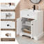 Meuble-lavabo classique 24 po avec comptoir d'évier Linsay, robinet de lavabo de salle de bain, peinture à la main, certifié EPA-1427222009