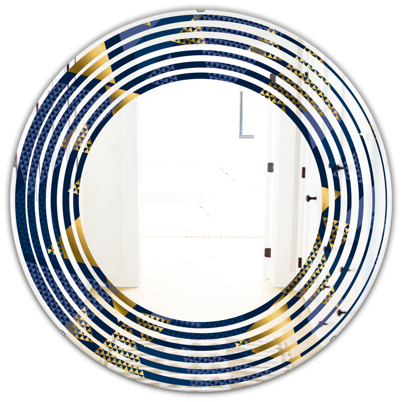 Miroir mural Wave, H 23,6 po x l 23,6 po