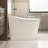 12" Rough-In 18.11"Seat Height Cream White Fully Automatic Smart Toilet for Small Bathrooms, with UV Sterilization, Sensor Lid Opening, Vortex Flush and Foam Shield