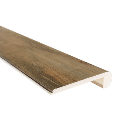 Waterproof WPC Vinyl Elite Collection 0.94" Thick x 4.50" Wide x 95" Length Flush Stair Nose