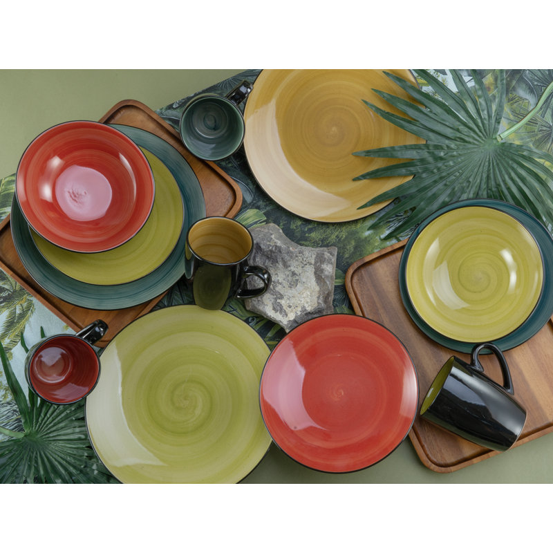 Samoa Piece Stoneware Dinnerware Set - Service for 4