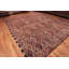 Grand tapis contemporain en laine à motif de losanges coloré unique fait à la main