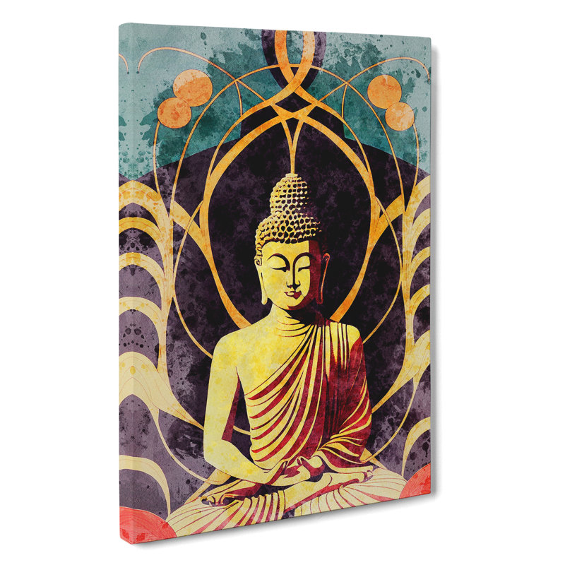 Splendid Buddha - Wrapped Canvas, 50cm H x 35cm W x 3cm D