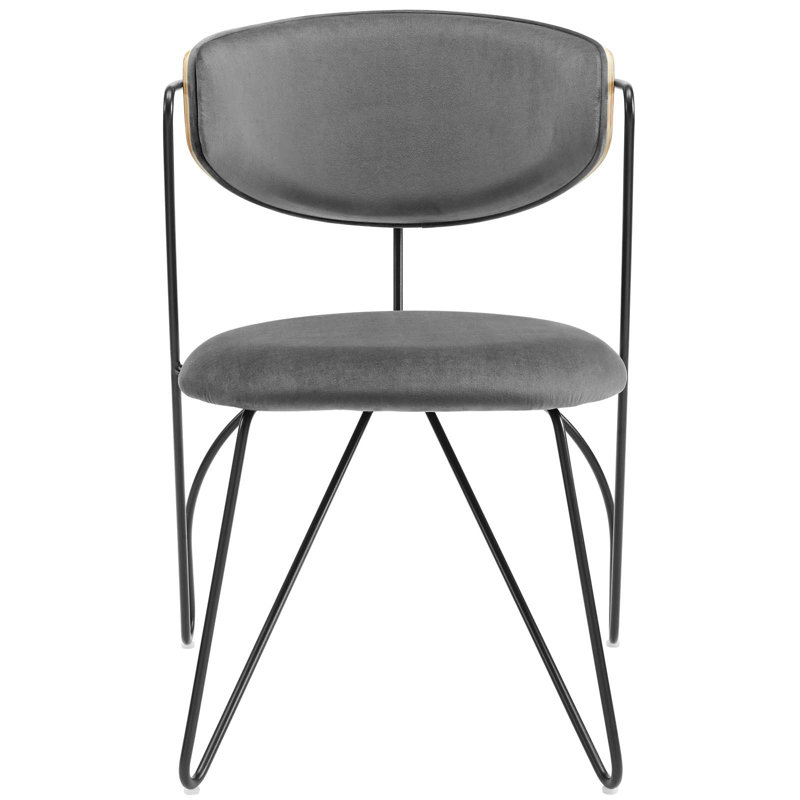 Chaise en velours Performance Prevail, Noir, Or