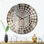 Horloge murale rustique