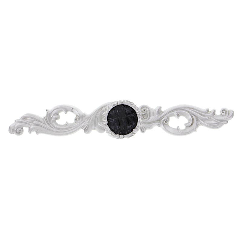 Poignée fantaisie Liscio, Noir, Nickel satiné