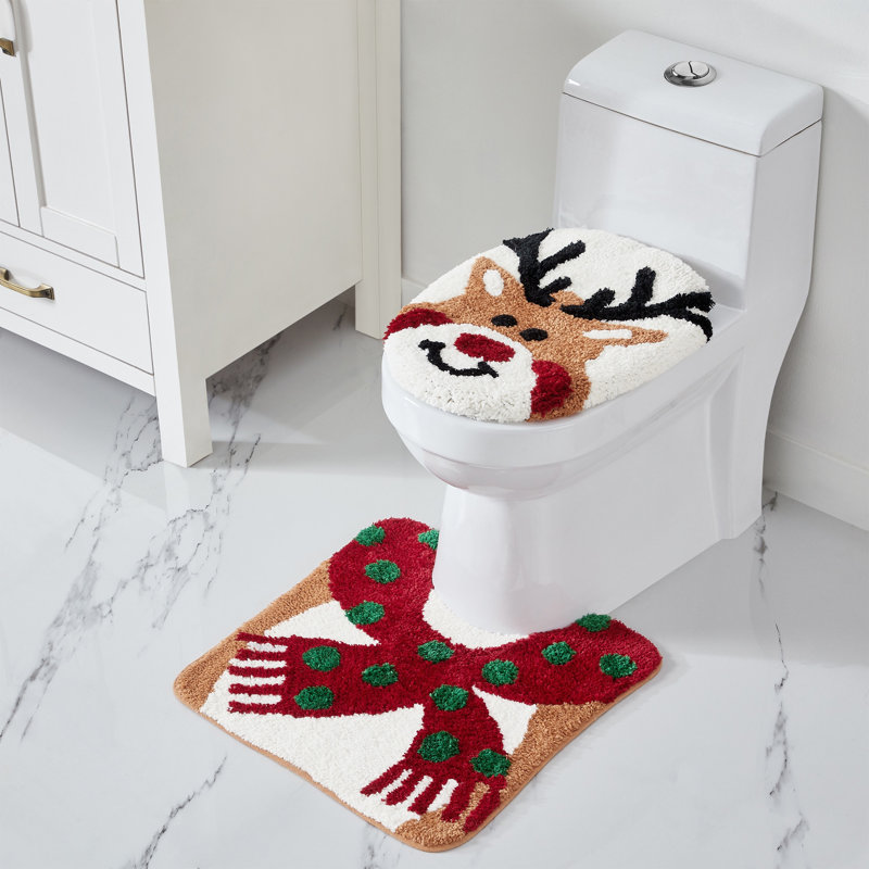  Ensemble de tapis pour salle de bain Home Multi Reindeer, 2 pièces