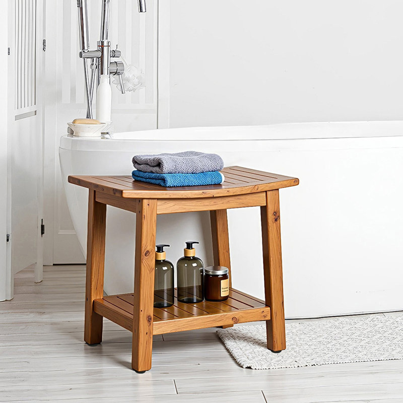 20'' W Teak Shower Bench