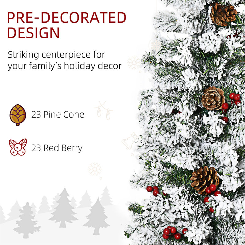 Arbre de Noël artificiel enneigé