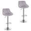 Dequawn Swivel Upholstered Adjustable Height Counter Stool with Metal Frame-1407296218