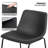 Counter Height Bar Stools, Modern Faux Leather Dining Chairs Barstools with Metal Legs and Footrest-66599469