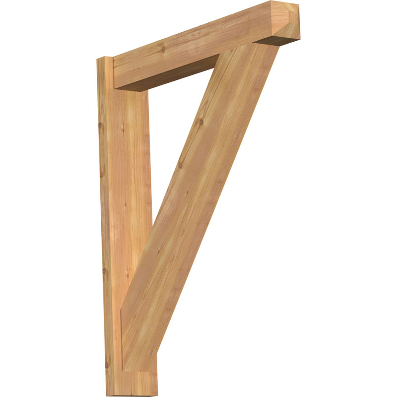 Artisan traditionnel en bois rustique, Cèdre rouge de l'Ouest l 5 1/2 po (lisse), P 30 po x H 36 po