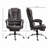 High Back Executive Office Chair, PU Leather Computer Chair With Retractable Footrest, Lumbar Support, Padded Headrest And Armrest-1495683903