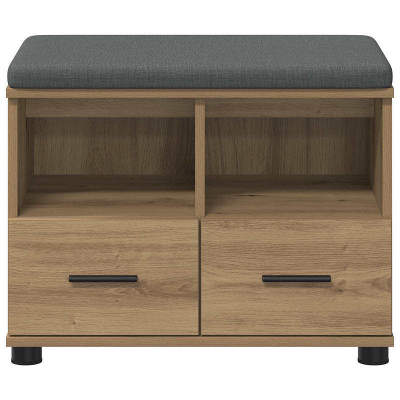 Storage Bench, Artisan Oak, 46cm H x 60cm W x 38cm D