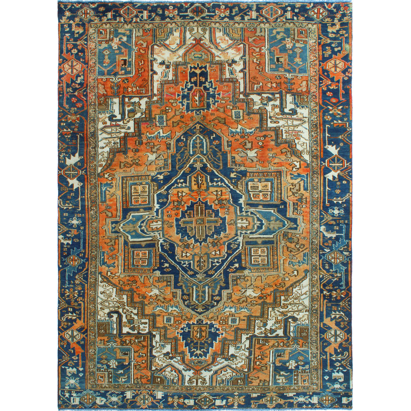 Tapis orange Khrystopher Heriz Nikolas