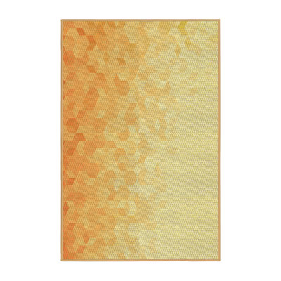 Tapis jaune en laine géométrique antonelli