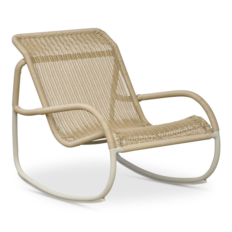 Lyra Outdoor Rocking Chair Beige