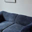Canapé 2 places en velours avec coussins-345001521