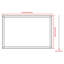 Miroir rectangulaire avec cadre, miroir mural pour salle de bain, salon, chambre à coucher-1325706272