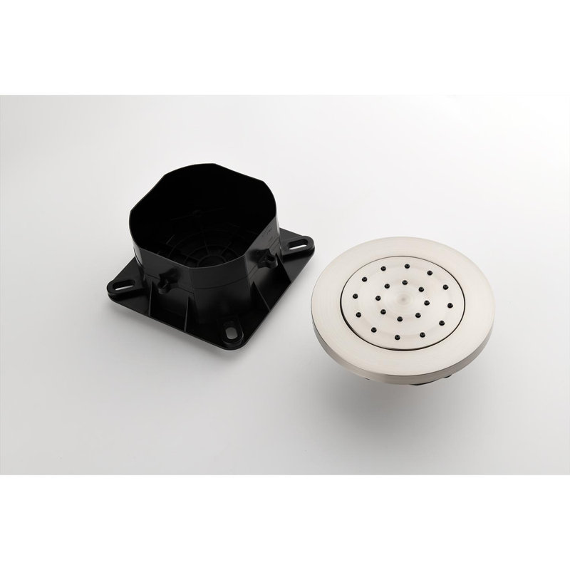Système de douche complet avec douche à main et jets de corps, Nickel brossé