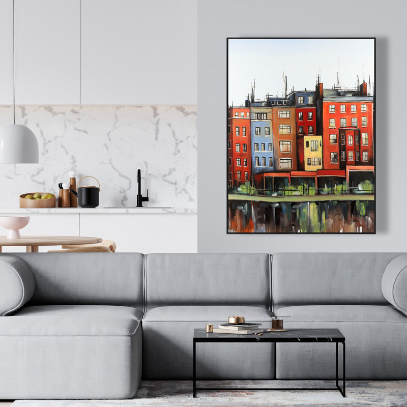 Boston Boston, couleurs des bâtiments, toile | American Home Decor