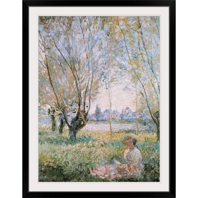 Claude " Woman Seated Under The Willows " by Claude Monet