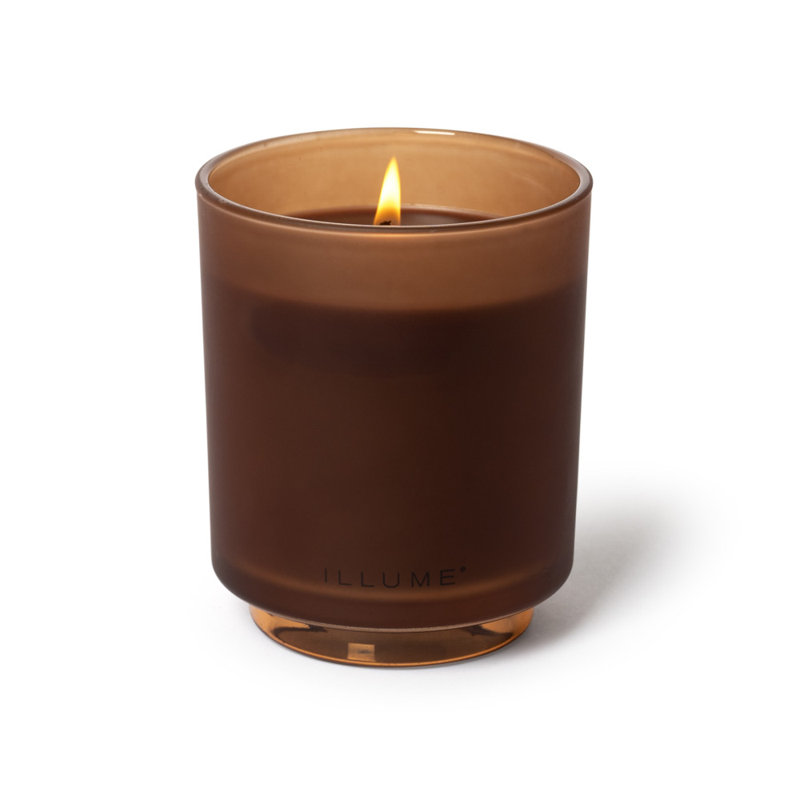 ILLUME Beautifully Done Essentials Terra Tabac Statement Glass Scented Candle, Refillable Boxed Glass