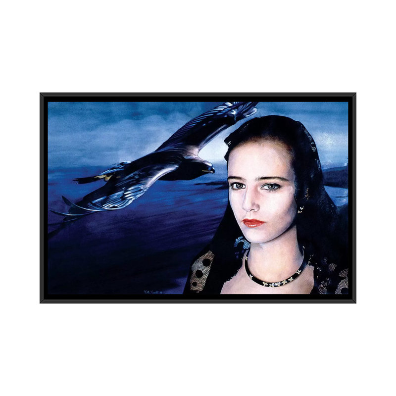 Aria par Titti Garelli - reproduction d'art sur toile tendue, H 18 po x l 26 po x P 1,5 po, Toile avec cadre noir