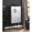 Armoire à vin en cuir et aluminium