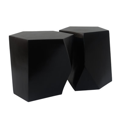 Geometric Coffee Table , Black, And Wear , Functional For Drinks, Snacks, Decorative Items, No Assembly Magnesium Oxide Modern Design, Outlook, , Needed