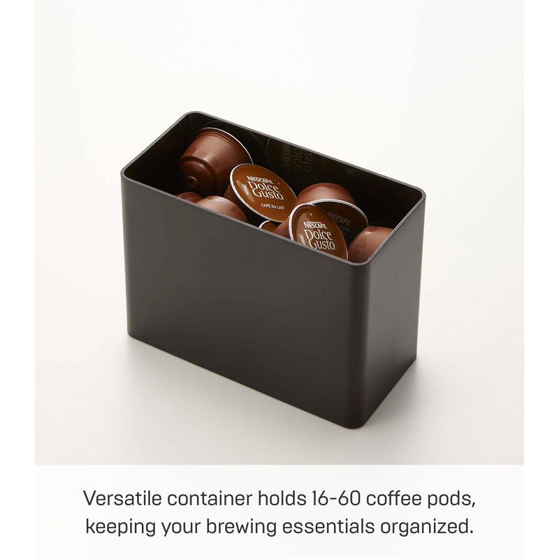Black Polypropylene Coffee Filter Storage Case with Lid
