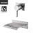 Sumerain 1 Handle Bathroom Waterfall Faucet, High Flow Wall Mount Bathtub Faucet with Waterfall Tub Spout with Rough in Valve-64621788