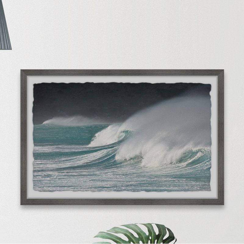 Surfer's Dream Wave - Single Picture Frame Print, 20cm H x 30cm W x 3.81cm D