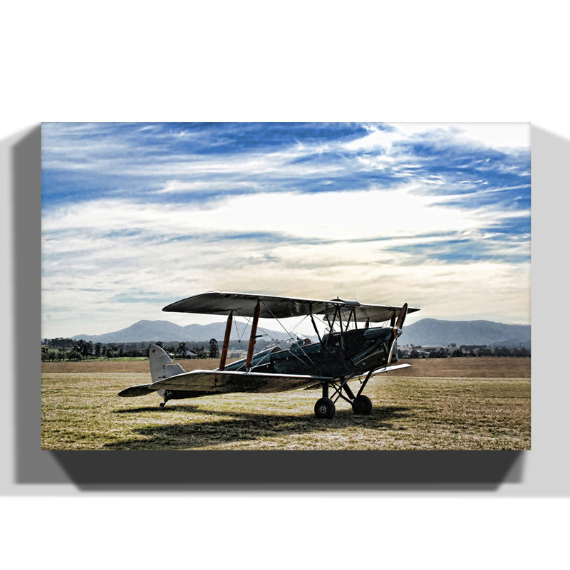 Plane Aircraft Wrapped Canvas Print, 50cm H x 76cm W